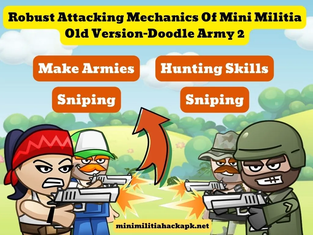 Robust Attacking Mechanics Of Mini Militia Old Version-Doodle Army 2