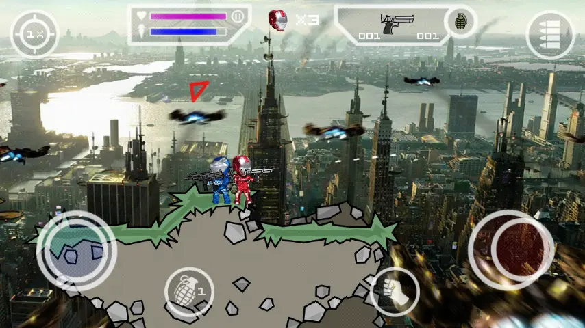 Mini Militia Iron Man Mod apk gameplay
