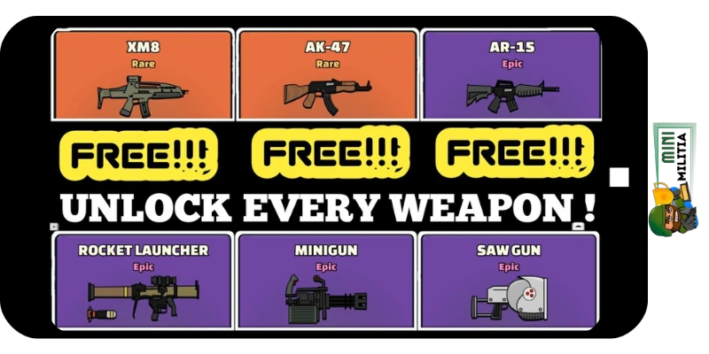 You will get a gun for free when you click on the card.