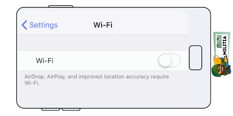Turn on the wifi connection on your mobile device.